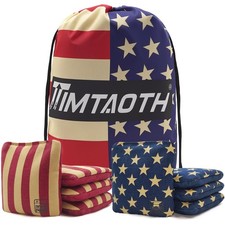 Dual Sided Corn Hole Bags Professional Cornhole Bags Set of 8 Regulation Corn...