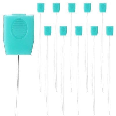 10 PCS Long Punch Needle Threader, Floss Threaders for Mint Green 