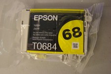 GENUINE EPSON 68 T0684 Yellow Ink Printer Cartridge Sealed