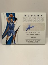 NIKOLA VUCEVIC 2018-19 PANINI IMMACULATE MODERN MARKS AUTO #D 22/99