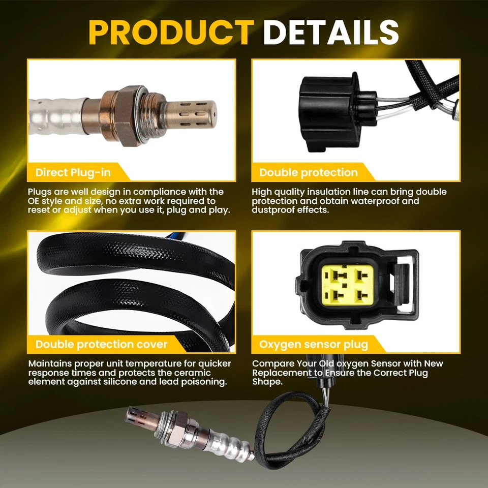 2X Sensor de oxígeno aguas arriba aguas abajo para Chrysler 200 Jeep Compass 234-4547 EOOK Foto 3 de 4