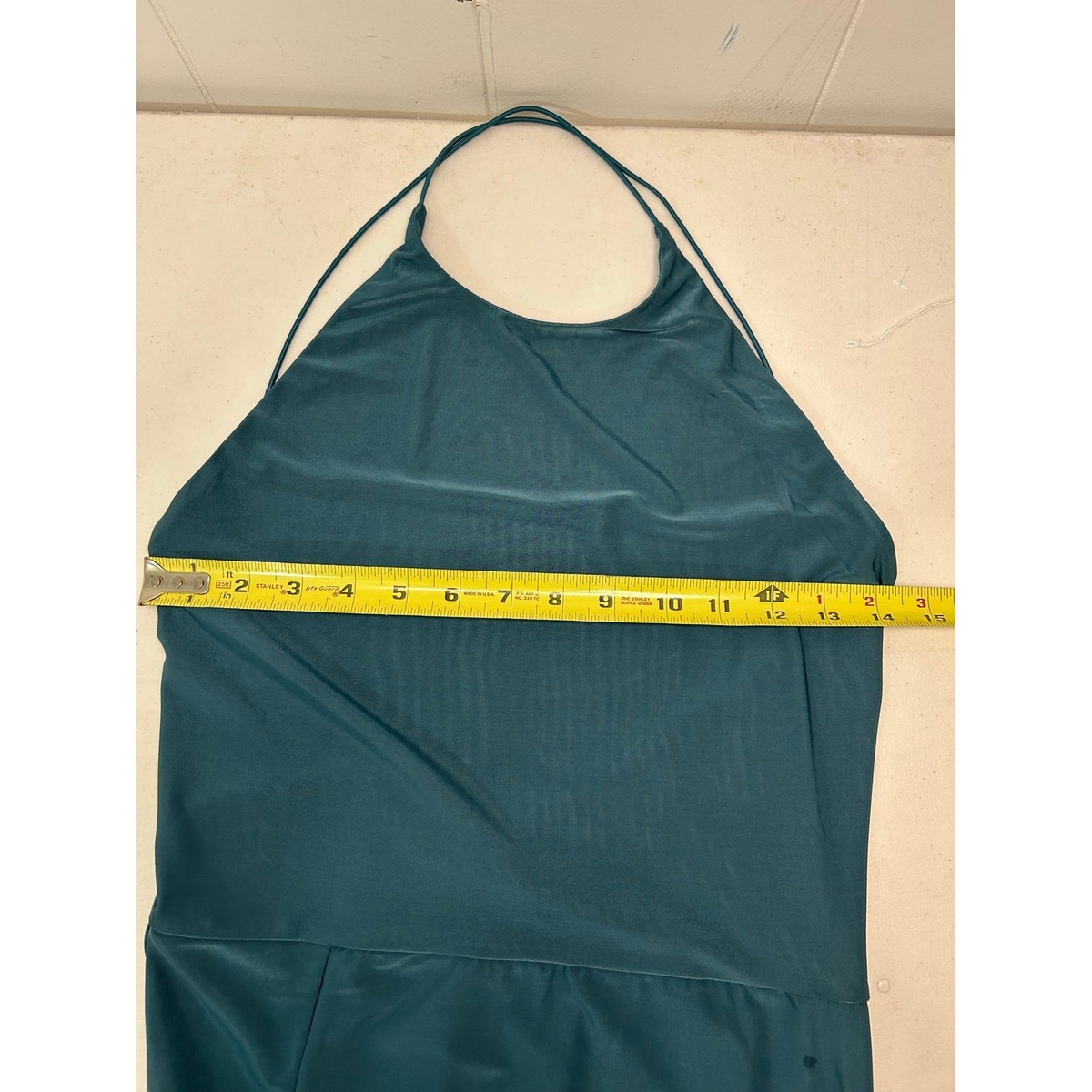 LOVE X DESIGN NWOT Slinky Halter Maxi Dress in Teal. Size M | eBay