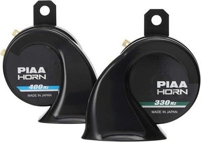 PIAA OEM HO-9 SUPERIOR BASS HORN 112dB 330Hz 400Hz schwarz 2 Stück Japan...