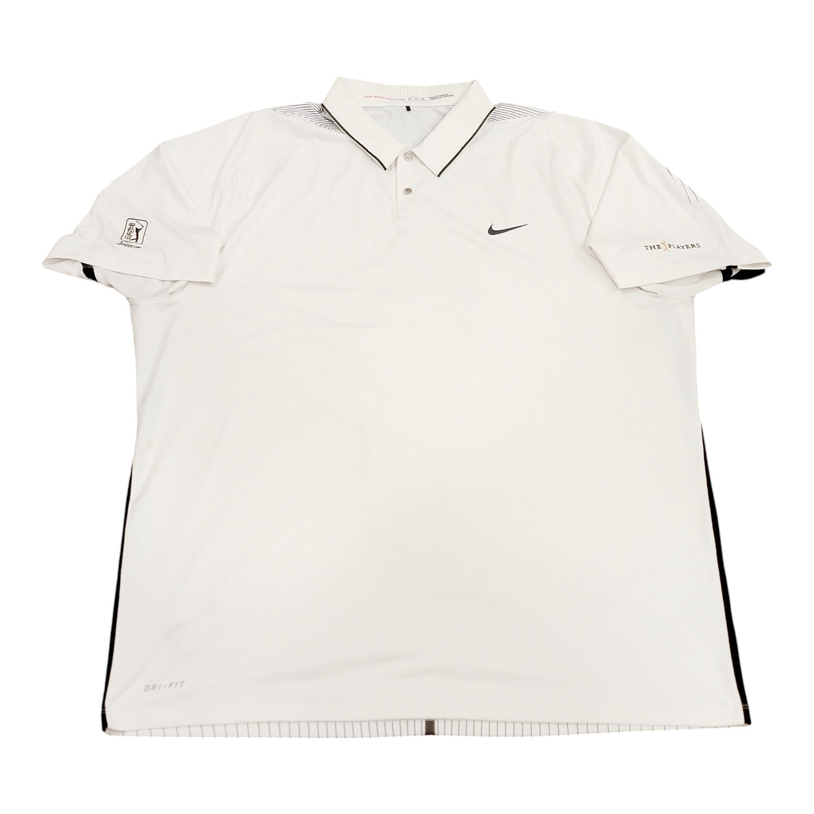 Nike Tiger Woods TW VL Max Glow Framing Polo Shirt 2XL 726189-100 TPC Sawgrass