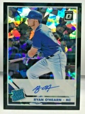 Ryan O'Hearn 2019 Donruss Optic BLACK Cracked Ice Prizm RC Autograph Auto #'d/25