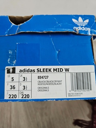 ADIDAS SLEEK MID W Shoes Size US 5 EU 36 EE4727 - Picture 6 of 7