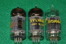 6EW7 Sylvania & RCA NOS NIB Audio Receiver Power Vacuum Tubes Tested Trio  