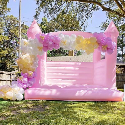 13x12FT Giant Inflatable Pink Bounce House PVC Bouncy Castle for Adult Kid Party