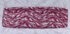 NEW Sparkling Pink  Silver Wavy Design Cummerbund No Bow Tie 