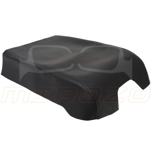 MIROZO For 2015-2019 Ford F150 Black Center Console Armrest Cover Lid Leather - Foto 9 di 10