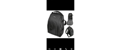 Water Resistant Ultimaxx Black Padded Camera Bag 11 x 6.25 x 16