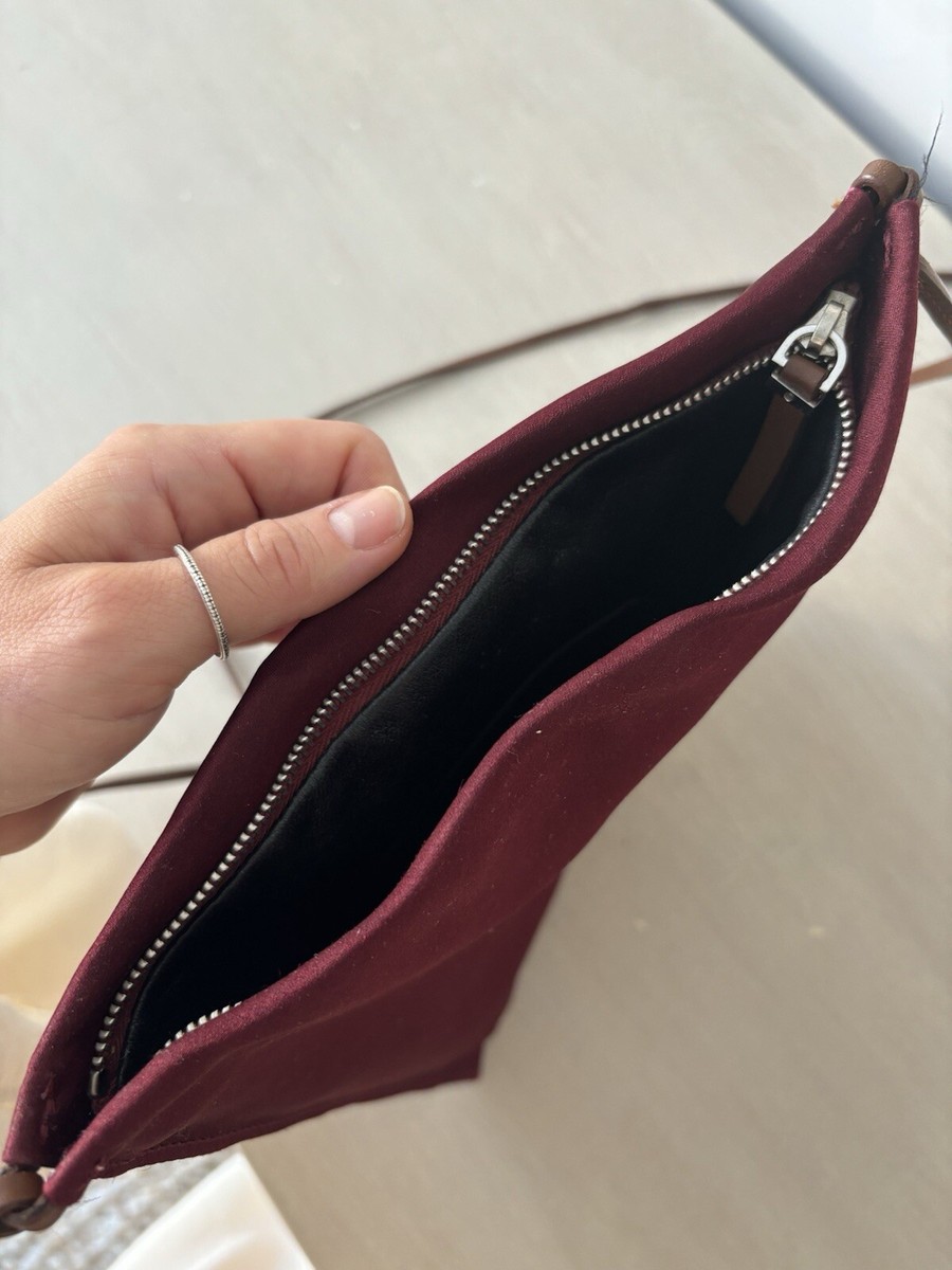 THE ROW Medicine Pouch レザー製 バッグ The Row // Cream Leather & Red Round Marble Medicine Pouch