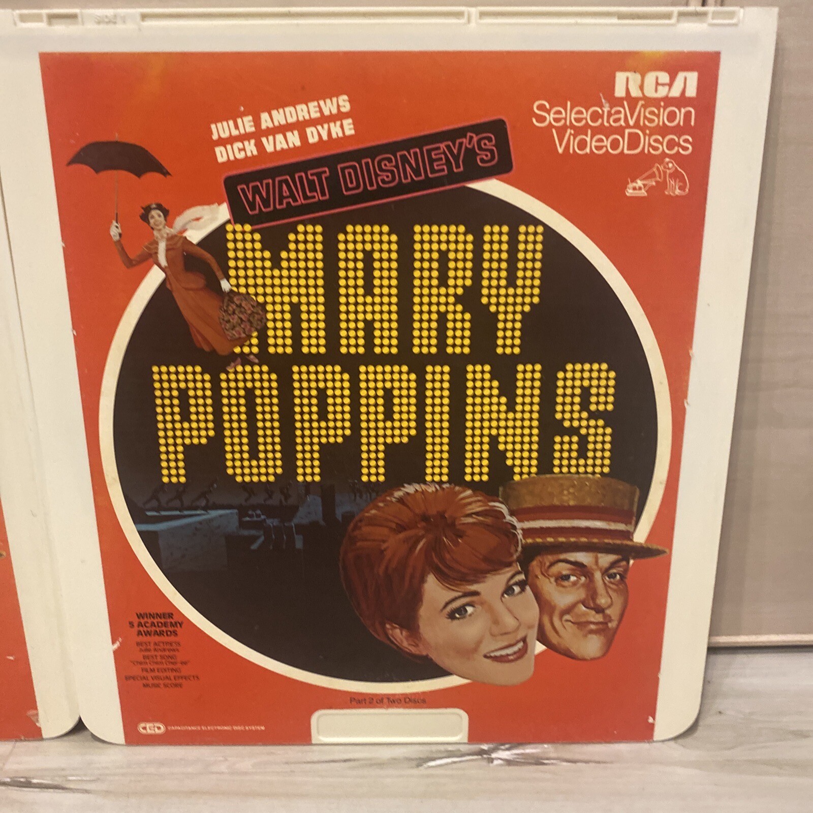 Mary Poppins  RCA CED SelectaVision VideoDiscs Andrews Dick Van Dyke DISNEY thumbnail 3