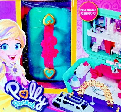 Mattel Polly Pocket Dance Party Case Hidden Surprises Karaoke Stage NEW