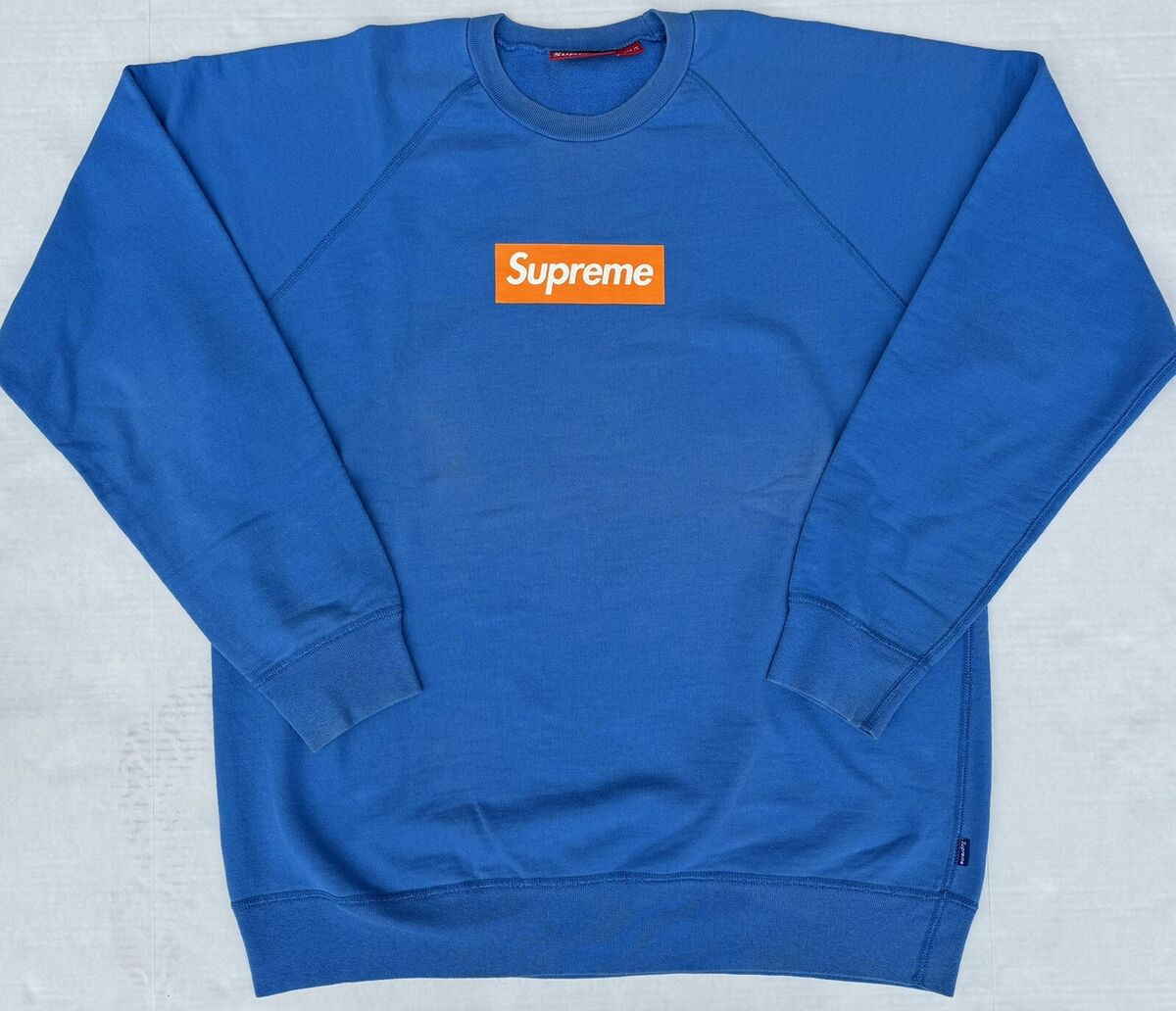 Supreme Screenprint Box Logo Crewneck Orange Blue | eBay Supreme Screenprint Box Logo Crewneck Orange Blue | eBay