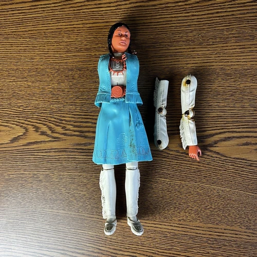 VTG Marx Johnny West Figures Indian Woman