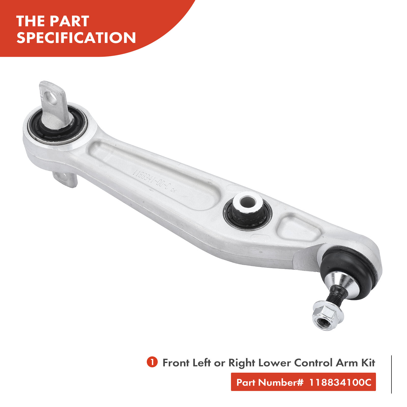 Front LH or RH Lower Control Arm w/ Ball Joint for Tesla Y 2020 2021 2022 2023