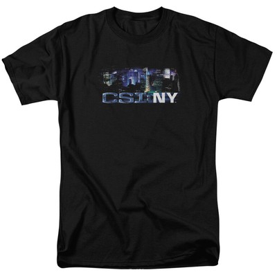 CSI New York Never Rests T Shirt Mens Licensed Classic Merchandise Black
