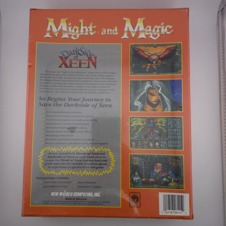 Might and Magic V: Darkside of Xeen, 1993, Big Box, New & Sealed - Image 3 of 4