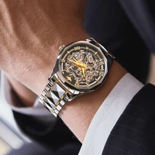 Oupinke 3168 Original High Quality Mirror Luxury Men Automatic Mechanical Watch