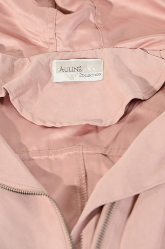 Auline Collection Damen Anorak Jacke pfirsichhaut asymmetrischer Gürtel leicht - Bild 26 von 110