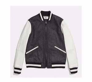 coach leather baseball jacket