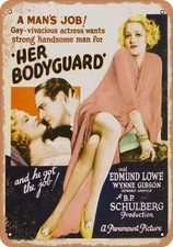 METAL SIGN - Her Bodyguard (1933) - Vintage Look