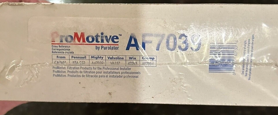 NOVO Filtro de Ar Automotivo Purolator ProMotive PN: AF7039 Ar de Carro FRETE GRÁTIS - Imagem 4 de 4