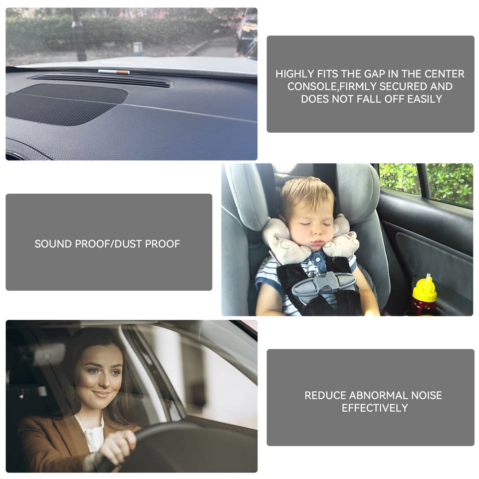 Tira de sellado universal para tablero de instrumentos de 1,6 m parabrisas empuje goma hueco aislamiento acústico Foto 2 de 4