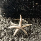Vintage .925 Sterling Silver Starfish Metal Band 8