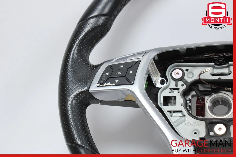 Оригинальный спортивный руль 12–18 Mercedes W204 C350 C250 SLK250 AMG с плоским дном - Изображение 4 из 4