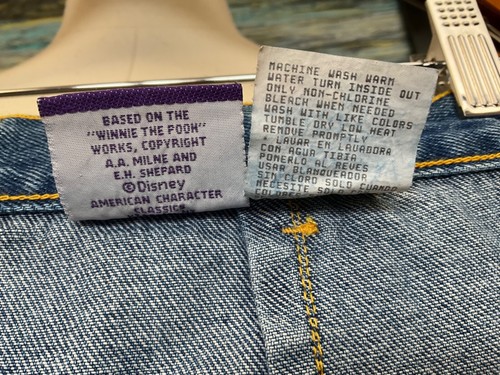 New! Size 12 Winnie Pooh Blue Jean 100 Acre Collections Disney Classic Bear Pant - Picture 13 of 14