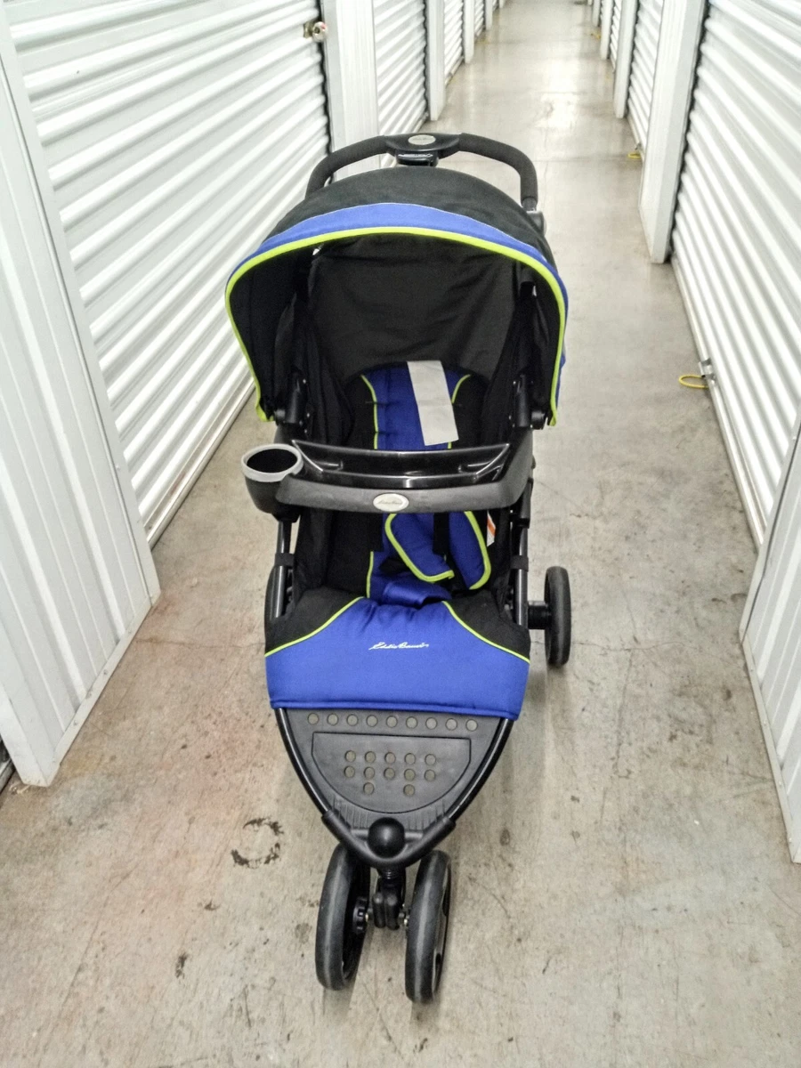 Eddie Bauer Single Baby Stroller Jogger. Blue and Black. Great