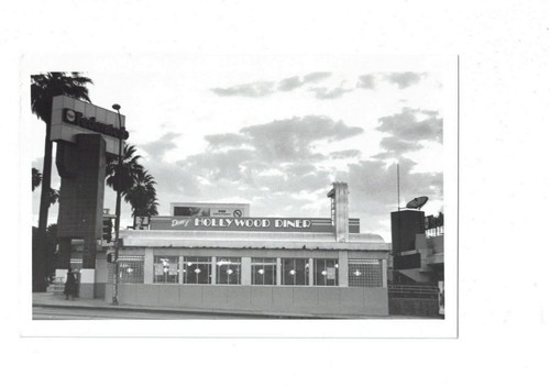 CA Hollywood Kalifornien RPPC Echt Foto Hollywood Diner Außen 1990 Postkarte