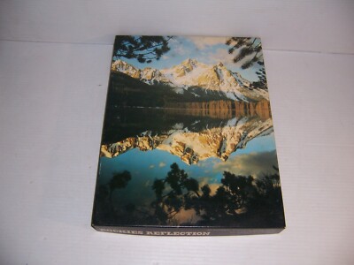 Vintage Springbok 500 pc Jigsaw Puzzle ''Rockies Reflections''  Mountain Scene