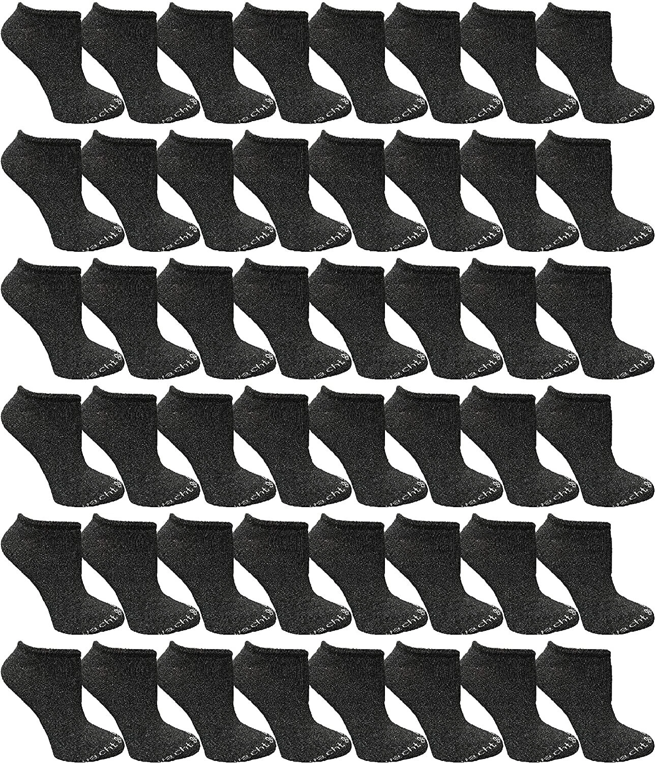 Yacht & Smith 48 Pairs of Womens Thin Low Cut Ankle No Show Socks, Lightweight