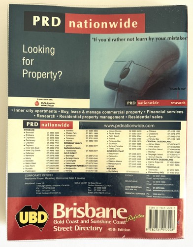Brisbane Refidex 2005 UBD Street Directory Inc Gold Sunshine Coast 49th Edition - Imagen 7 de 7