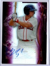2014 Bowman Sterling Baseball Sean Coyle ROOKIE AUTO RED SOX MAGENTA 37/99
