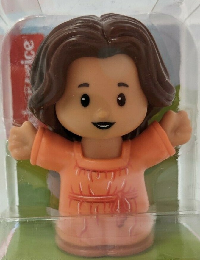 Replacement Girl Figure For Fisher-Price Little People Playset - Orange Dress Figure, Compatible With GWV16