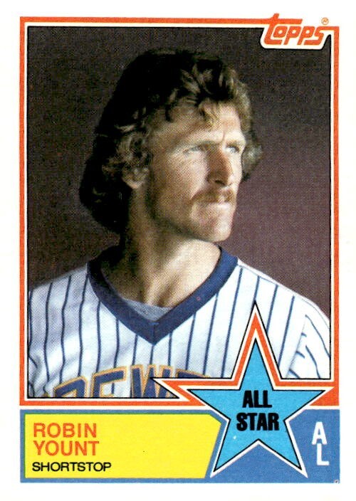 1983 Topps #389 Robin Yount AS Milwaukee Brewers HOF