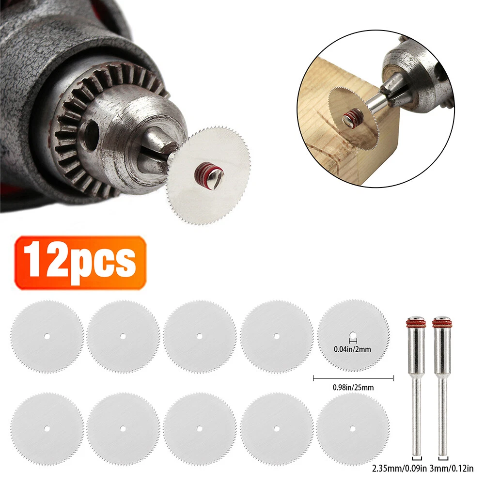 12Pcs 25mm 32mm Diamond Cutting Discs Wheel Blades Drill Bit For
