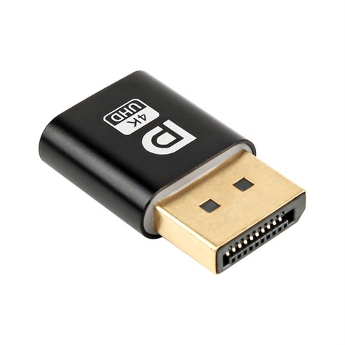 Virtual Display Adapter DP Display Port Dummy Plug 4K Headless Ghost Connector