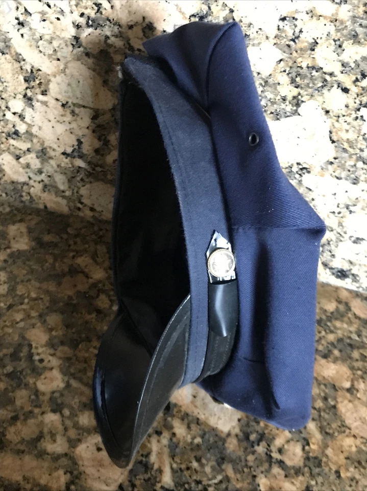  De colección Teniente Policía Uniforme Vestido Gorra Guardia de Seguridad Sombrero para Halloween Foto 4 de 4