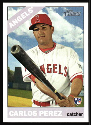 2015 Topps Heritage Carlos Perez  Rookie  #553 Los Angeles Angels
