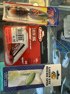 Lot Of 3 Fishing Lures Spinning And Swim Jig