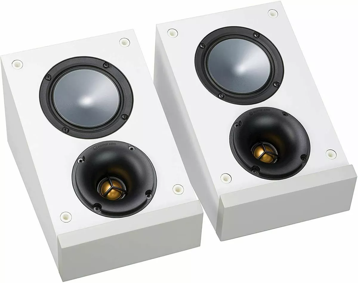 Kemi umoral fordampning Monitor Audio Bronze 6G AMS Dolby Atmos Speakers White Pair | eBay