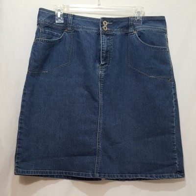 Jean Skirt Blue Size 14 Dressbarn Women Denim Ebay