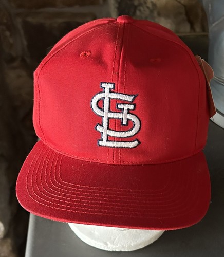 Gorra St Louis Cardinals Snapback Vintage Exterior Años 90 Azul Rojo Nueva con Etiquetas