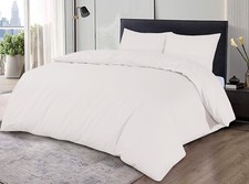 100% EGYPTIAN COTTON DUVET COVER BEDDING SET QUILT COVERS SINGLE DOUBLE KING