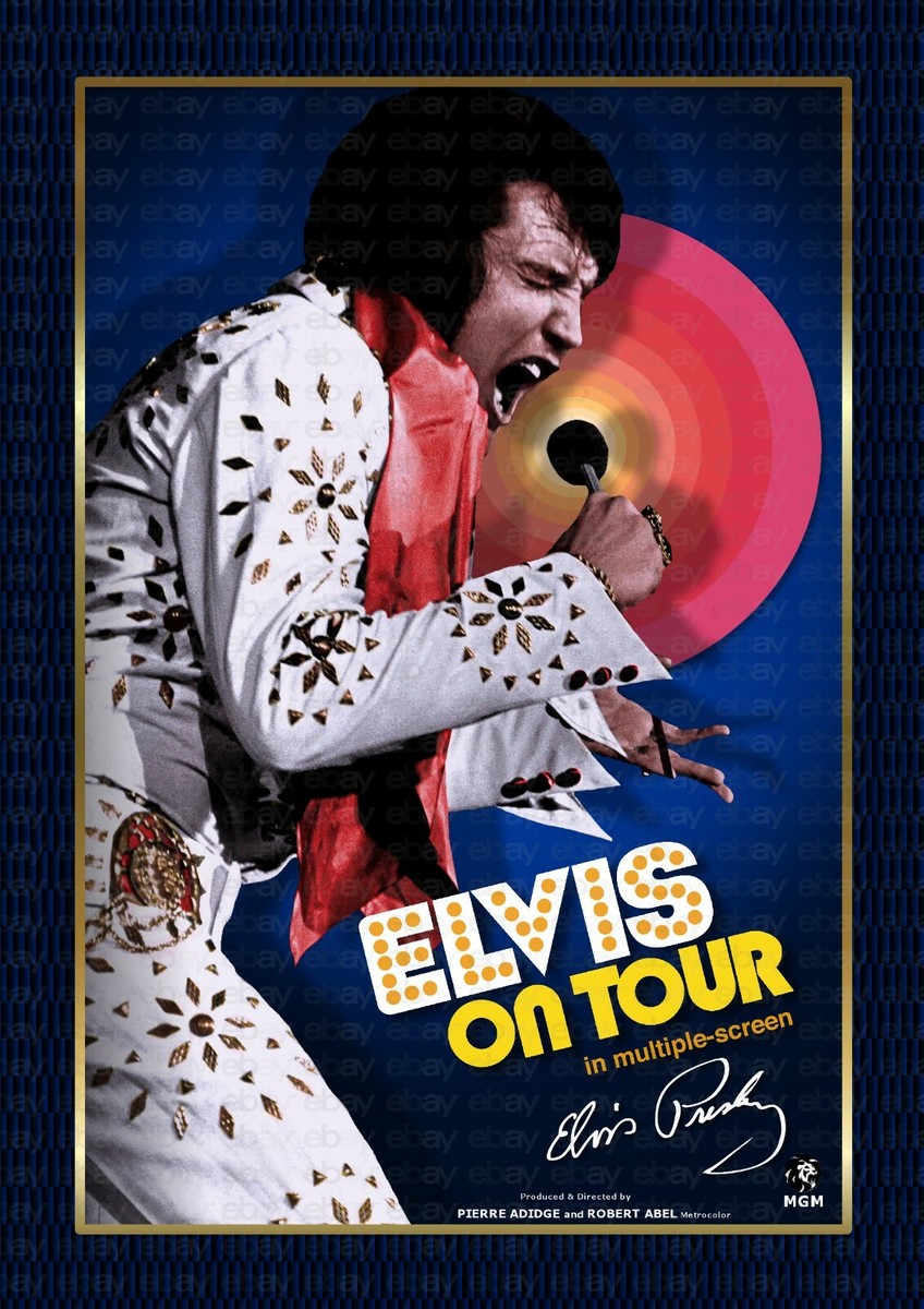 ELVIS PRESLEY - Elvis On Tour 1972 - SIGNED A4 PHOTO PRINT